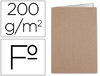 Subcarpeta de archivo en tamaño Folio cartulina kraft/blanca