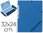 Carpeta de gomas tamaño A4 con tres solapas azul