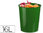 Papelera de plástico de 16 litros en color verde