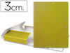 Carpeta de proyectos tamaño folio con lomo de 30 amarilla