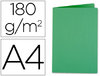 Subcarpeta de archivo en tamaño A4 cartulina verde
