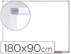 Pizarra blanca vitrificada magnética de 180 x 90 cm.