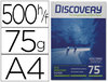 Papel de oficina multifunción Discovery A4 de 75 grs.