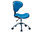 Silla de oficina operativa económica en color azul