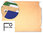 Carpeta colgante arcón visor lateral Folio color kraft