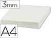 Cartón pluma blanco de 3 mm. en tamaño A4