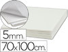 Cartón pluma blanco adhesivo de 5 mm. en tamaño 70 x 100 cm.