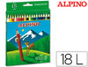 Lápices de colores Alpino con 18 colores
