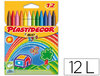 Lápices de ceras de colores Plastidecor con 12 colores
