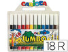 Rotuladores de colores Carioca Jumbo con 18 colores