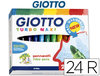 Caja de 24 rotuladores escolares Giotto turbo Maxi punta gruesa