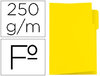 Subcarpeta con pestaña izquierda amarilla en tamaño Folio