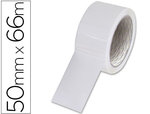 Precinto adhesivo de embalaje blanco de 66 m. x 50 mm.