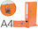 Archivador de palanca Documenta naranja tamaño A4