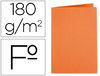 Subcarpeta de archivo en tamaño folio cartulina naranja