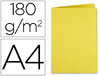 Subcarpeta de archivo en tamaño A4 cartulina amarilla