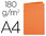 Subcarpeta de archivo en tamaño A4 cartulina naranja