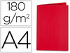 Subcarpeta de archivo en tamaño A4 cartulina roja