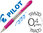 Bolígrafo retráctil Pilot Super Grip rosa