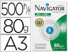 Papel de oficina Navigator de 80 grs. DIN A3 (paquete 500)