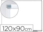 Pizarra blanca vitrificada magnética de 120 x 90 cm.