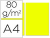 Papel A4 de 80 grs. color amarillo limón (100 hojas)