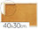 Tablero de corcho económico con marco de madera de 40 x 30 cm.