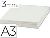 Cartón pluma blanco de 3 mm. en tamaño A3