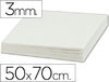 Cartón pluma blanco de 3 mm. en tamaño 50 x 70 cm.