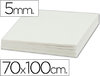 Cartón pluma blanco de 5 mm. en tamaño 70 x 100 cm.