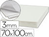 Cartón pluma blanco adhesivo de 3 mm. en tamaño 70 x 100 cm.