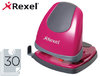 Taladradora de oficina Rexel Easy Touch 30 en color rosa