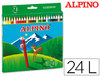 Lápices de colores Alpino con 24 colores