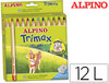 Lápices de colores Alpino Trimax con 12 colores