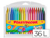 Lápices de ceras de colores Plastidecor con 36 colores