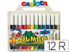 Rotuladores de colores Carioca Jumbo con 12 colores