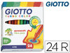 Caja de 24 rotuladores escolares Giotto turbo punta fina