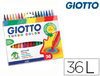Caja de 36 rotuladores escolares Giotto turbo punta fina