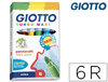 Caja de 6 rotuladores escolares Giotto turbo Maxi punta gruesa