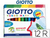 Caja de 12 rotuladores escolares Giotto turbo Maxi punta gruesa