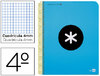 Cuaderno Antartik en tamaño Cuarto y cuadricula de 4 mm. color azul