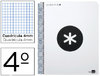 Cuaderno Antartik en tamaño Cuarto y cuadricula de 4 mm. color blanco