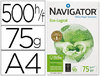 Papel de oficina Navigator Eco Logical 75 grs. (paquete 500 folios)