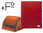 Carpeta clasificador con fuelle en Paper Coat roja