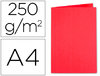 Subcarpeta de archivo A4 cartulina reciclada roja